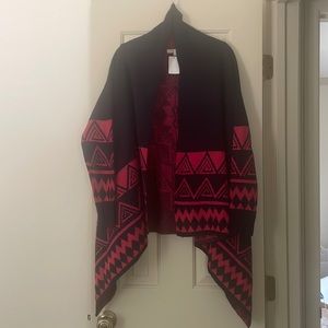 VESTIQUE | Women’s Navy + Hot Pink Cardigan